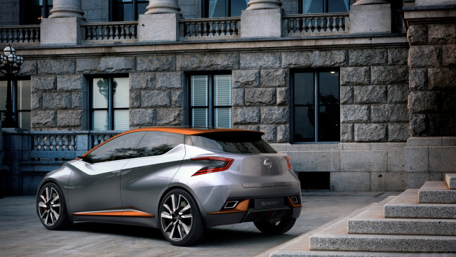 Обои картинки фото nissan sway concept 2015, автомобили, выставки и уличные фото, sway, concept, 2015, nissan