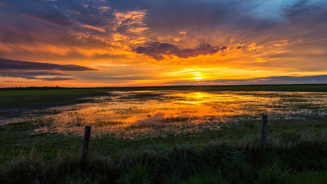 Обои картинки фото природа, восходы, закаты, простор