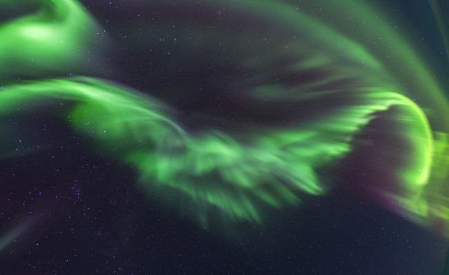 Обои картинки фото природа, северное сияние, простор