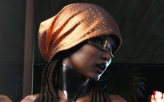 Обои картинки фото 3д графика, портрет , portraits, фон, девушка, взгляд