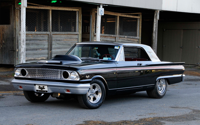 Обои картинки фото 1963-ford-fairlaine-500-427-block, автомобили, ford