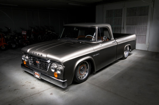 Обои картинки фото 1965-dodge-d-100, автомобили, custom pick-up, dodge
