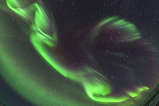 Обои картинки фото природа, северное сияние, простор