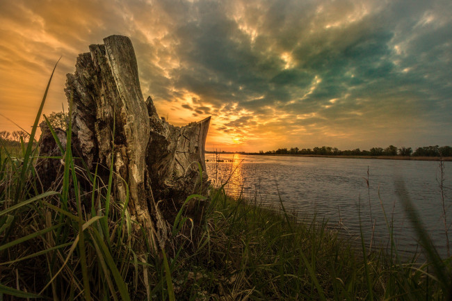 Обои картинки фото природа, восходы, закаты, простор