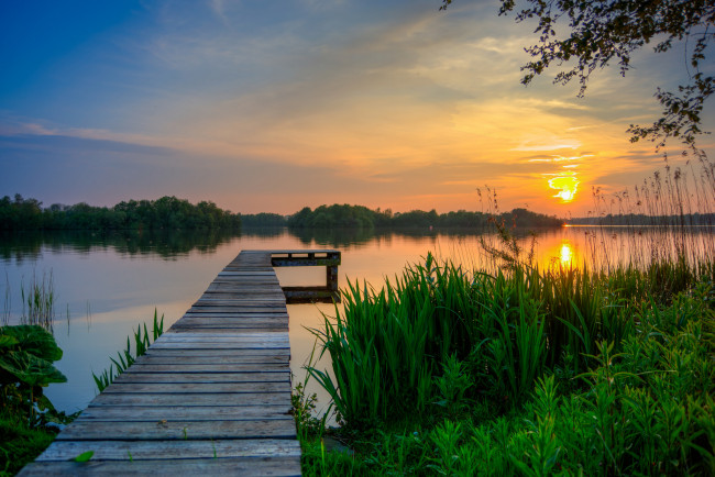 Обои картинки фото природа, восходы, закаты, простор