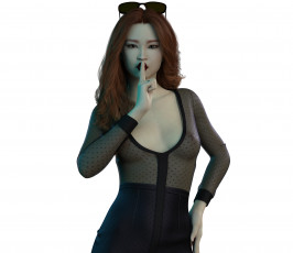 Картинка 3д+графика люди+ people фон взгляд девушка