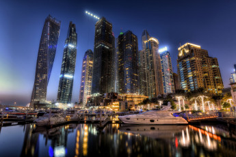 Картинка города дубай+ оаэ ночь огни дубай skyline