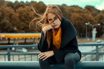 Картинка девушка девушки -unsort+ рыжеволосые+и+другие модель