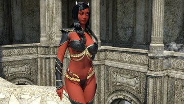 Картинка 3д+графика существа+ creatures девушка фон взгляд