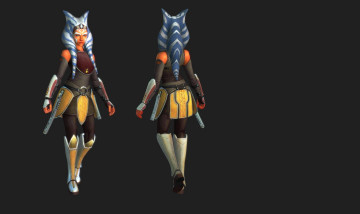 Картинка 3д+графика существа+ creatures фон взгляд девушка