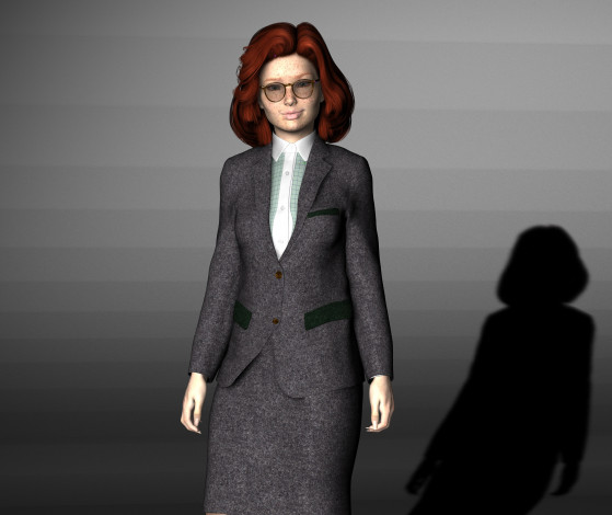 Обои картинки фото 3д графика, люди , people, фон, взгляд, девушка