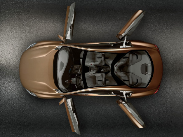 Обои картинки фото автомобили, volvo, вольво, двери, коричневый