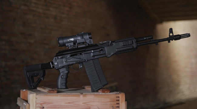 Обои картинки фото ак-308, оружие, автоматы, концерн, калашников, kalashnikov, автомат, ак308, опытный, образец, новый, media