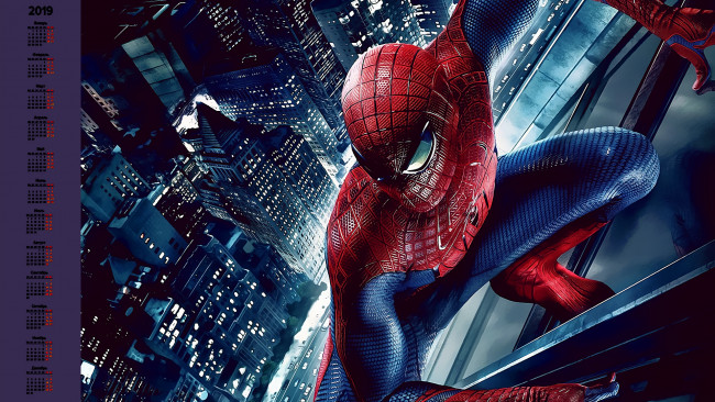 Обои картинки фото календари, кино,  мультфильмы, человек, паук, маска