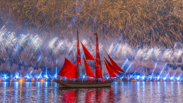 Картинка корабли парусники алые паруса в санкт-петербурге