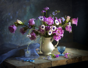 Картинка цветы букеты +композиции букет колокольчики