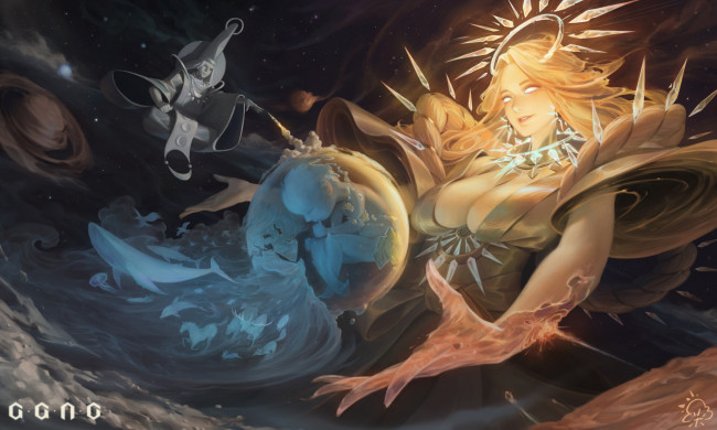 Обои картинки фото фэнтези, маги,  волшебники, творцы, космос, планеты