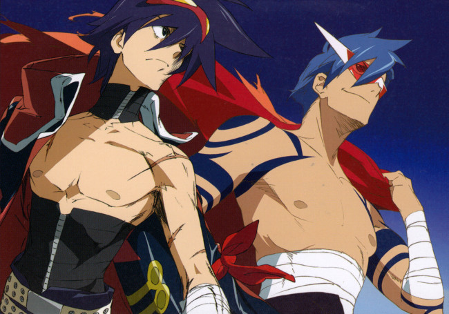 Обои картинки фото аниме, tengen toppa gurren-lagann, гуррен, лаган