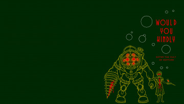 Картинка видео+игры bioshock киборг мутант кровь