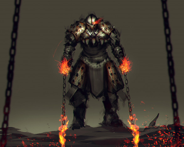 Обои картинки фото фэнтези, нежить, рыцарь