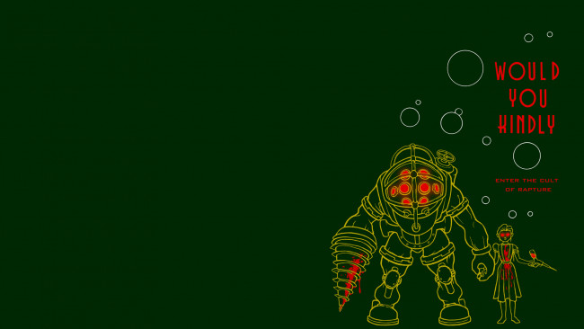 Обои картинки фото видео игры, bioshock, киборг, мутант, кровь