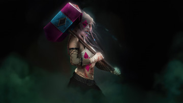 Картинка рисованное комиксы harley quinns