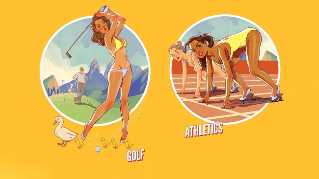 Обои картинки фото рисованное, люди, красотки