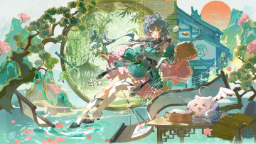 Картинка аниме vsinger luo tianyi kaekaeki