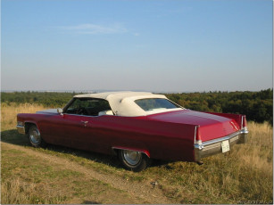 Картинка cadillac deville convertible 1969 автомобили