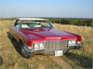 Картинка cadillac deville convertible 1969 автомобили