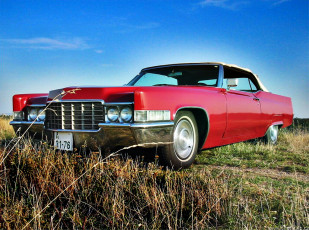 обоя cadillac, deville, convertible, 1969, автомобили