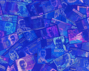 Картинка разное золото купюры монеты