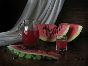 Картинка harumi saito арбузный сок еда натюрморт