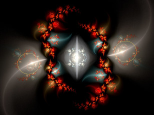 Картинка 3д графика fractal фракталы абстракция узор