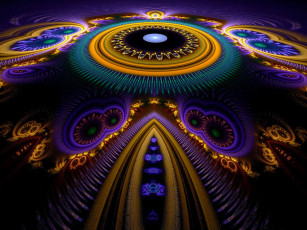 Картинка 3д графика fractal фракталы абстракция узор