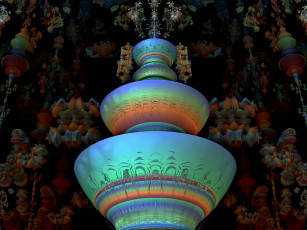 Картинка 3д графика fractal фракталы абстракция узор