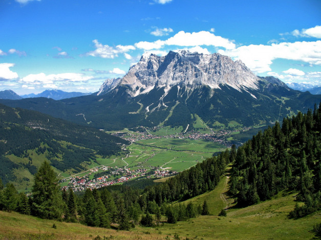 Обои картинки фото природа, пейзажи, лес, дороги, горы