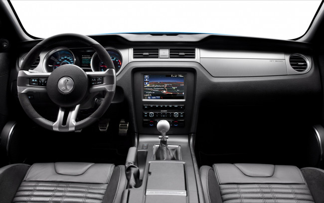 Обои картинки фото ford, shelby, gt500, 2013, автомобили, спидометры, торпедо