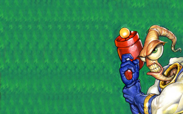 Картинка earthworm jim видео игры оружие червяк