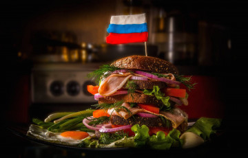 Картинка еда бутерброды гамбургеры канапе яйцо гамбургер слои флаг томаты помидоры