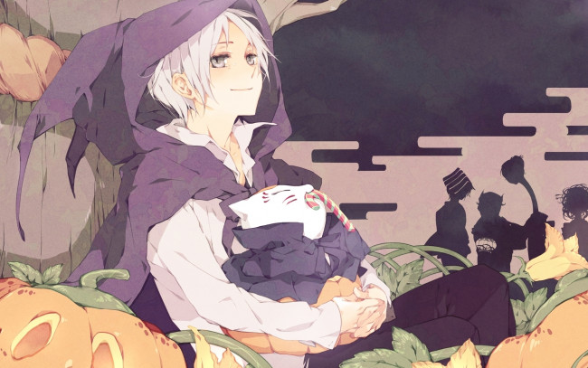 Обои картинки фото аниме, natsume, yuujinchou, madara, takashi, парень, глаза, волосы