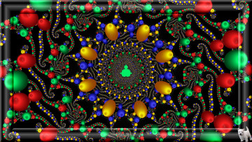 Картинка 3д графика fractal фракталы узор цвета фон