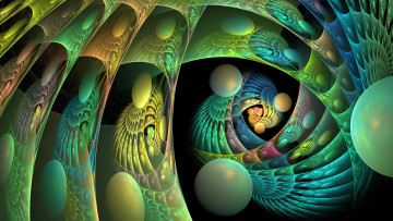 Картинка 3д графика fractal фракталы узор фон цвета