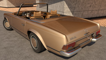 Картинка автомобили 3д w113 230sl mercedes benz