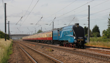 Картинка техника поезда вагоны железная рельсы дорога паровоз