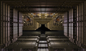 Картинка 3д графика fractal фракталы фон цвета узор