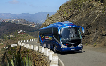 Картинка scania irizar автомобили автобусы ab швеция грузовые судовые дизельные двигатели