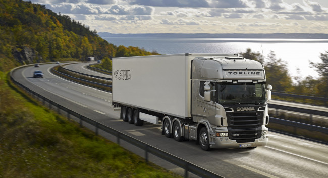 Обои картинки фото scania, r730, автомобили, швеция, дизельные, двигатели, судовые, автобусы, грузовые, ab