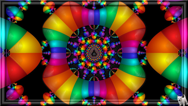 Обои картинки фото 3д, графика, fractal, фракталы, цвета, фон, узор