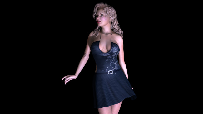 Обои картинки фото 3д, графика, people, люди, взгляд, девушка